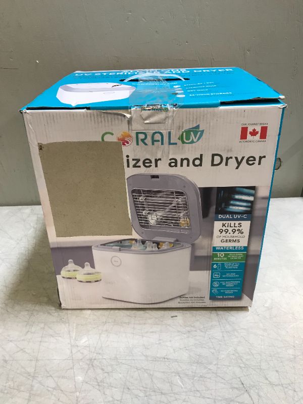 Photo 1 of 3 in 1 UVC Sterilizer and Dryer by Coral UV | Dual UV Lights | Ultraviolet Electric Sanitizer with HEPA Filtration 
