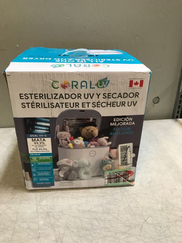 Photo 1 of 3 in 1 UVC Sterilizer and Dryer by Coral UV | Dual UV Lights | Ultraviolet Electric Sanitizer with HEPA Filtration 
