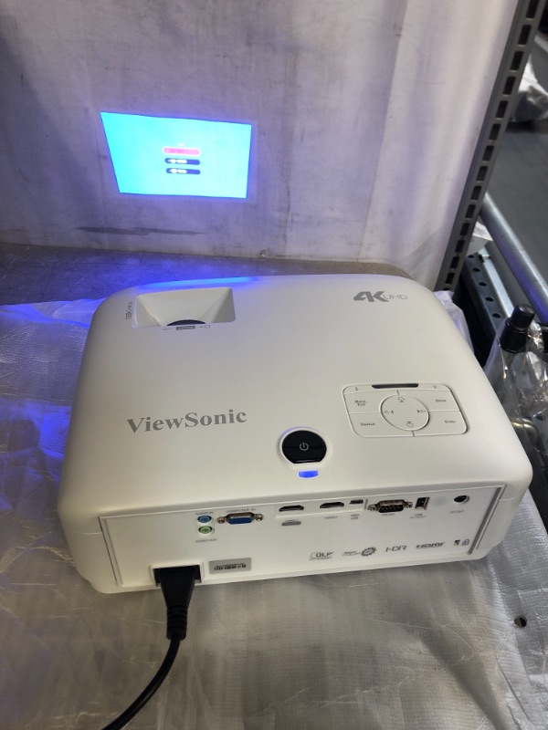 Photo 1 of ViewSonic True 4K Projector with 3500 Lumens HDR Support and Dual HDMI for Home Theater Day and Night, Stream Netflix with Dongle (PX747-4K)
