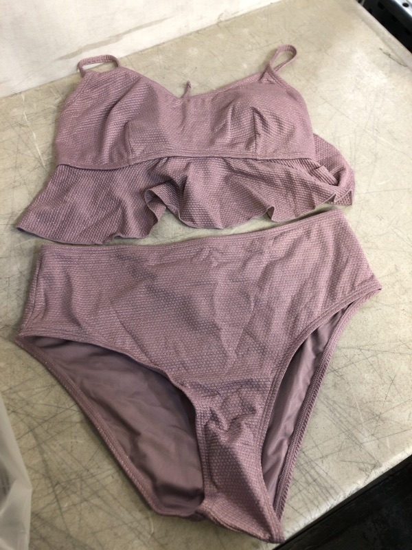 Photo 1 of WOMEN'S 2PC BATHING SUIT, SIZE M