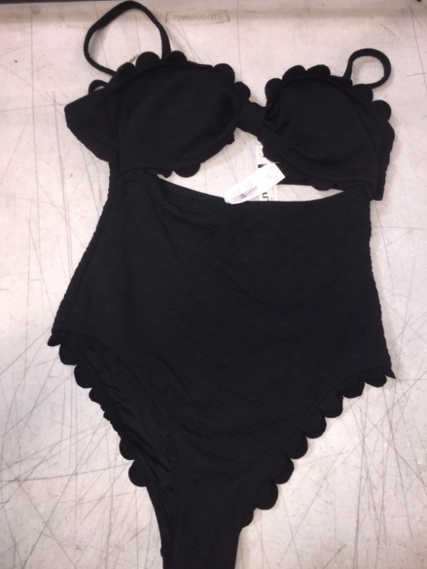 Photo 1 of CUPSHE SWIMSUIT ONE PIECE BLACK , SIZE M