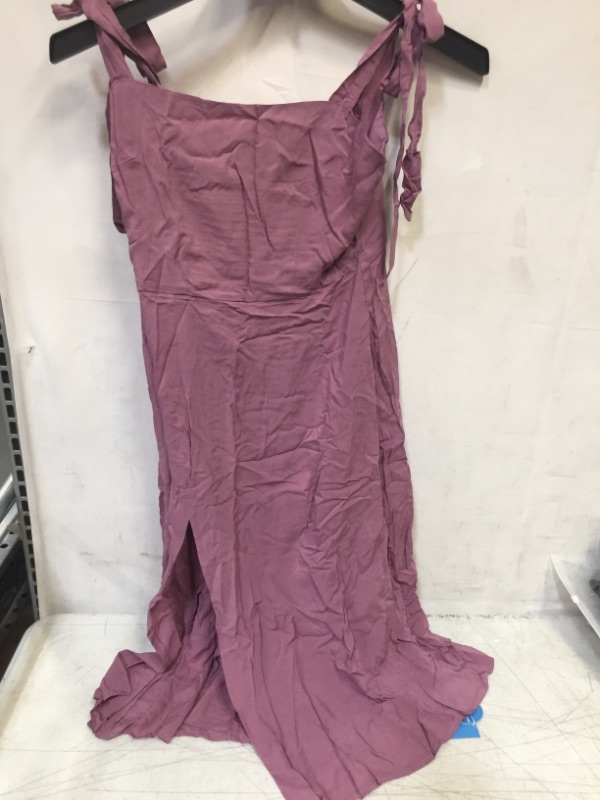 Photo 1 of CUPSHE WOMEN'S DRESS, SLIT ON THE RIGHT SIDE, PURPLE, SIZE S