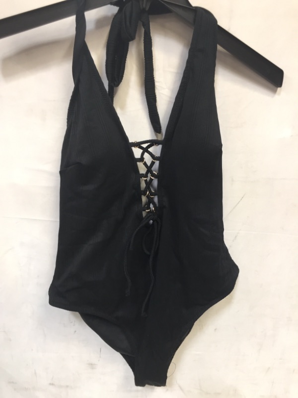 Photo 2 of CUPSHE Women's ONE Piece Bathing Suit, BLACK SIZE XL