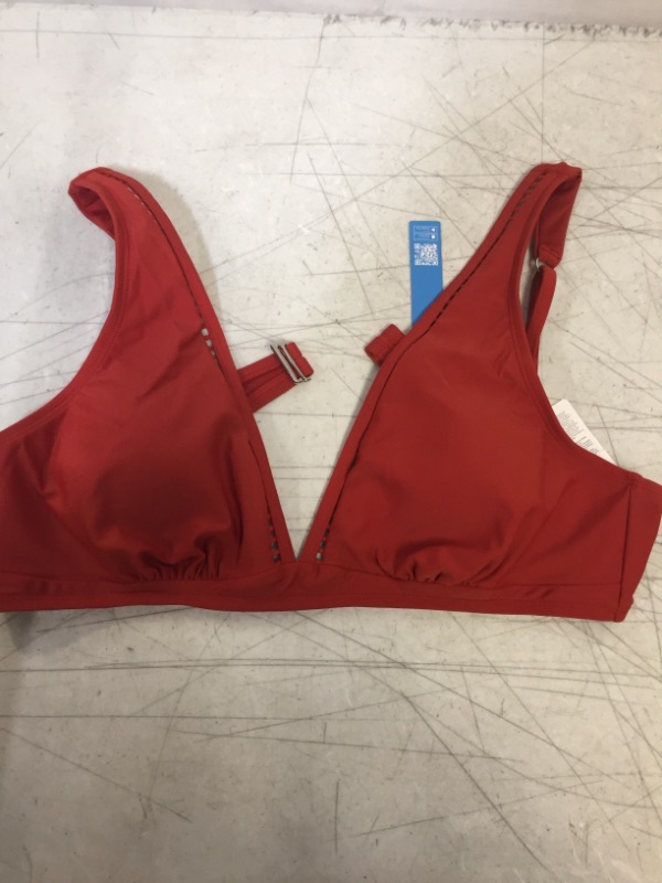 Photo 1 of CUPSHE BIKINI TOP ONLY, CORAL SIZE XL 