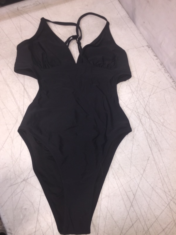 Photo 1 of CUPSHE WOMEN'S SWIMWEAR, ONE PIECE BLACK, SIZE 