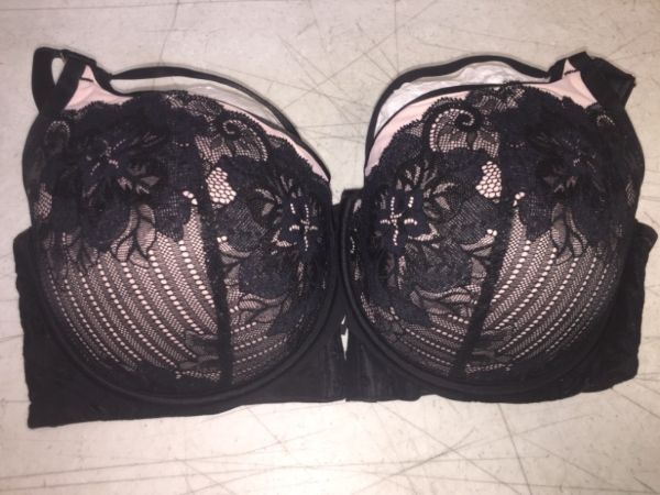 Photo 2 of Curvy Couture Women's Plus-Size Tulip Strappy Pushup Bra, SIZE 36DDD