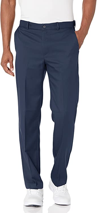 Photo 1 of Essentials Men's Slim-Fit Stretch Golf Pant, Stone,, Navy, Size 42W x 32L