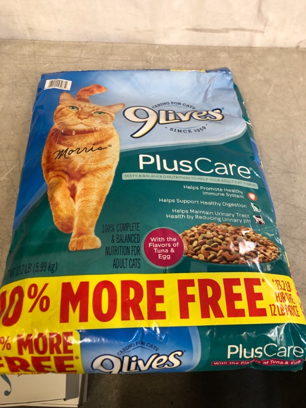 Photo 2 of 9Lives Plus Care Dry Cat Food, 13.3 Lb, EXP 04/17/22