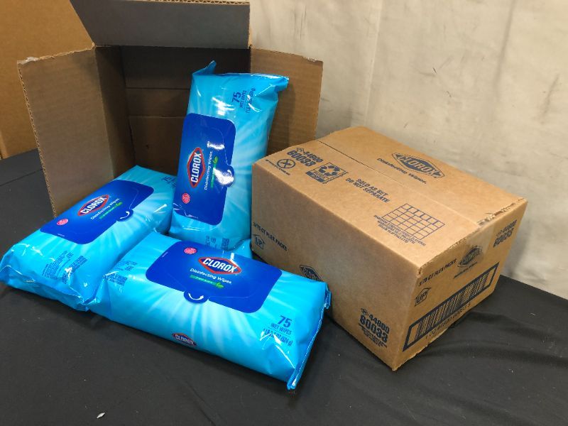 Photo 1 of Clorox Disinfecting Wipes, Fresh Scent, Bleach-Free Cleaning Wipes.3 pc  --- 2 BOXES ---- 
