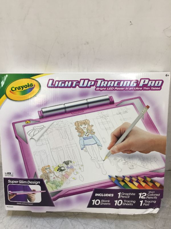 Photo 2 of Crayola Light Up Tracing Pad Pink, Easter Gifts for Girls & Boys, Ages 6, 7, 8, 9 (DAMAGE TO BOX, PRODUCT IS NOT DAMGED) 