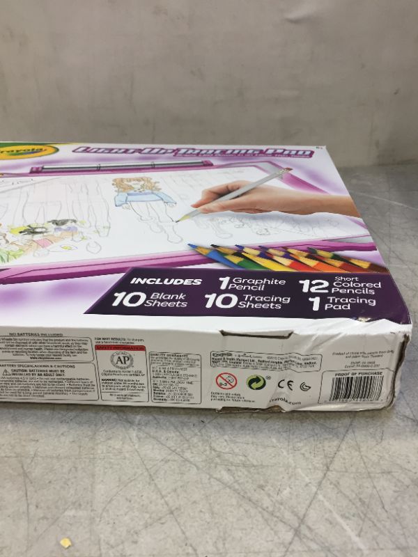 Photo 3 of Crayola Light Up Tracing Pad Pink, Easter Gifts for Girls & Boys, Ages 6, 7, 8, 9 (DAMAGE TO BOX, PRODUCT IS NOT DAMGED) 