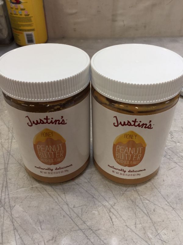 Photo 2 of 2 PACK - Justin's Peanut Butter Spread, Honey - 28 oz
EXP MAY 15, 2022