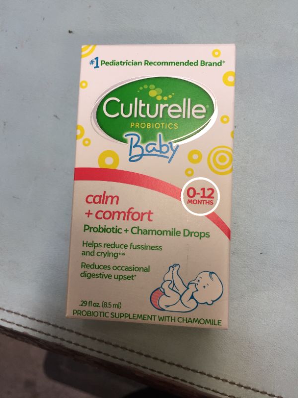 Photo 2 of Culturelle Baby Calm and Comfort Probiotics + Chamomile Drops, Helps Reduce Occasional Infant Digestive Upset and Supports Digestive Health*, Gluten Free and Non-GMO, 8.5 ml
EXP 06/2022
