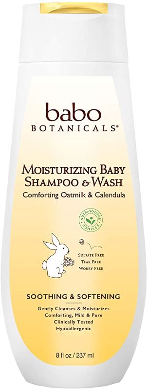 Photo 1 of Babo Botanicals Oatmilk Moisturizing Baby Shampoo and Wash, calendula 8 Fl Oz --- EXP 05/2023
