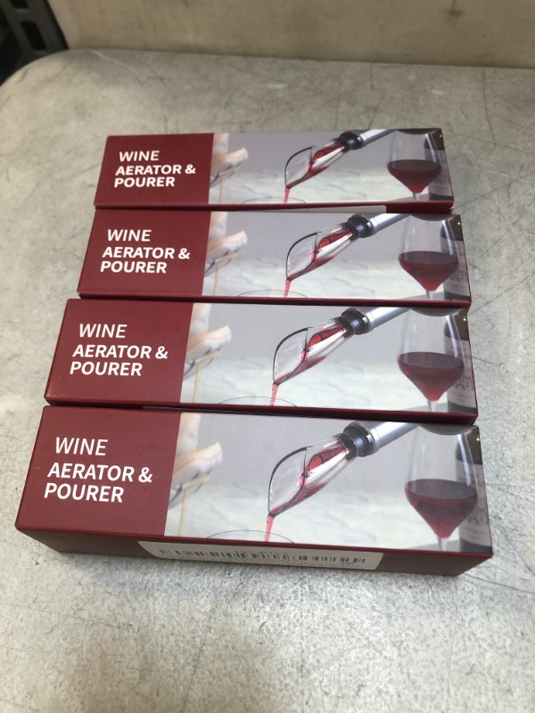 Photo 2 of Coosion Wine Pourer, Wine Aerator Pourer, Wine Air Aerator, Wine Aerator, Wine Accessory, Gift for Wine Lovers - 
4 PACK 