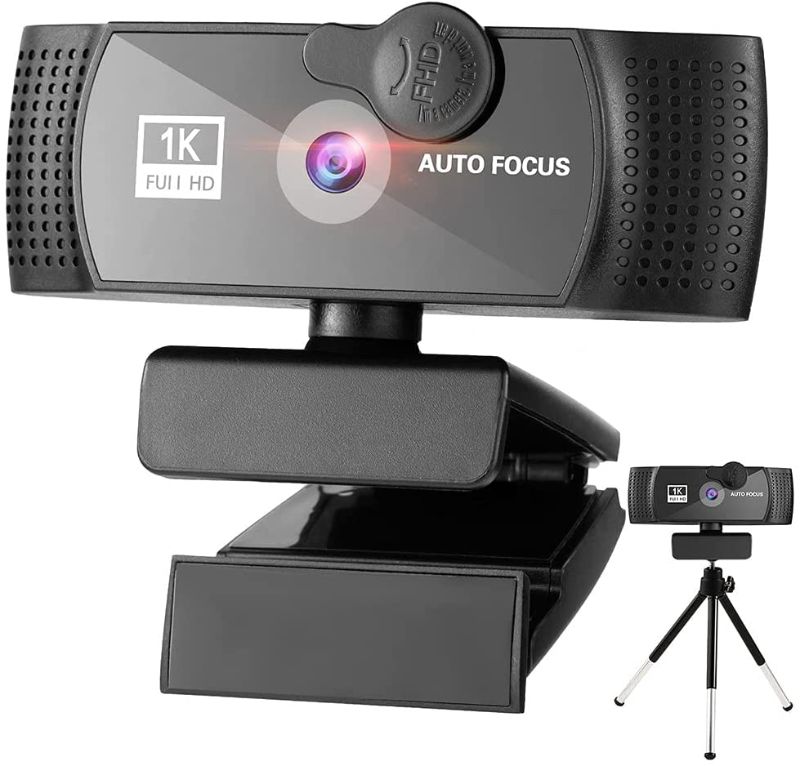Photo 1 of XiaoYouDangJia Webcam 1080p,Full HD Web Cam with Microphone& Privacy Cover,USB PC Computer Web Camera,Auto Focus webcams for Zoom/Skype/Teams, Conferencing and Video Calling…

