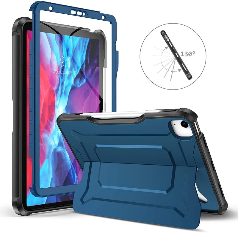 Photo 1 of Youtec iPad Pro 11 2020& 2018 Case with Screen Protector [Support 2nd Gen Pencil Charging] iPad pro 11 inch Protective Shockproof Heavy Duty Rugged Case Cover with Kickstand for iPad Pro 11 2020& 2018
