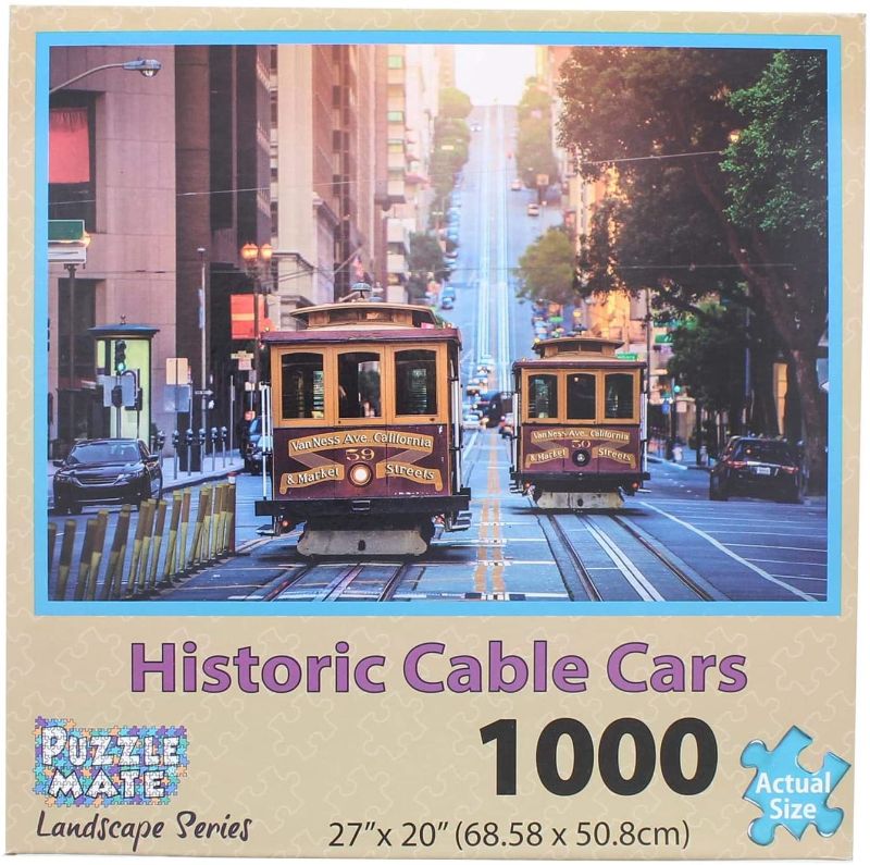 Photo 1 of Puzzle Mate - Historic Cable Cars - 1000 Piece Jigsaw Puzzle
