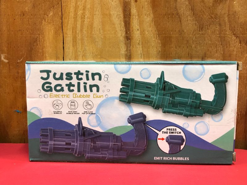 Photo 1 of Justin Gatlin Electric Bubble Gun Toy