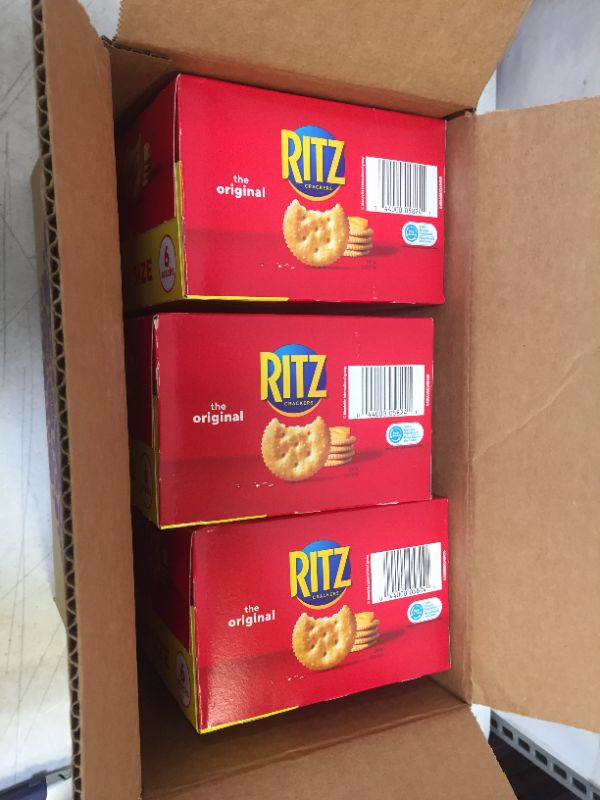 Photo 2 of 3 PACK - RITZ Original Crackers, Family Size, 20.5 oz EXP FEB 2022