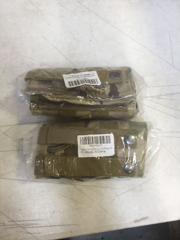 Photo 2 of 2 PACK - TACWINGS Molle Mag Pouch, Tactical Triple Magazine Pouch, Open-Top Nylon Modular Accessories Bag