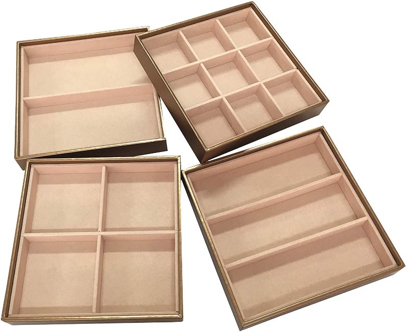 Photo 1 of ABO Gear Stackable Jewelry Box Jewelry Organizer Jewelry Trays - Set of 4 - Bronze