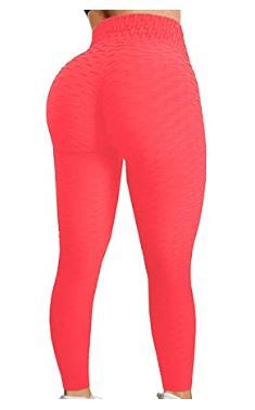 Photo 1 of CROSS1946 Women's Textured Booty Yoga Pants High Waist Ruched Workout Butt Lifting Pants Tummy Control Push Up XL