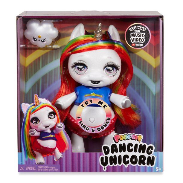 Photo 1 of Poopsie Dancing Unicorn Rainbow Brightstar – Dancing and Singing Unicorn Doll (Battery-Powered Robotic Toy)
