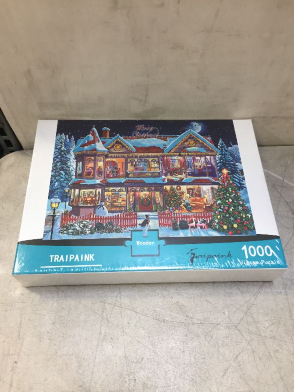 Photo 1 of Jigsaw Puzzles for Adults, 1000 Piece Puzzles, 30''×20'' Large Size Carnival Christmas Eve Large Puzzle Game Artwork, Educational Intellectual Decompressing Fun Game for Kids and Adults

