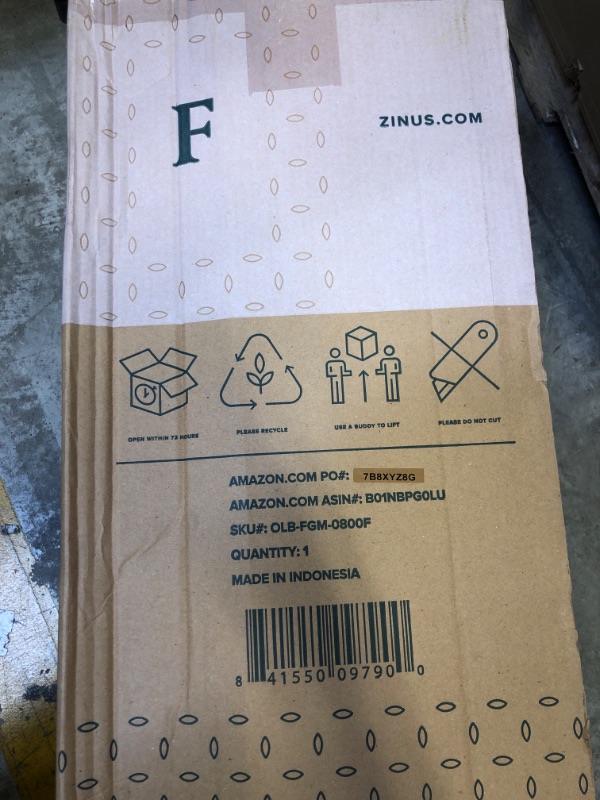 Photo 2 of ZINUS 8 Inch Green Tea Cooling Gel Memory Foam Mattress / Cooling Gel Foam / Pressure Relieving / CertiPUR-US Certified / Bed-in-a-Box, Full
