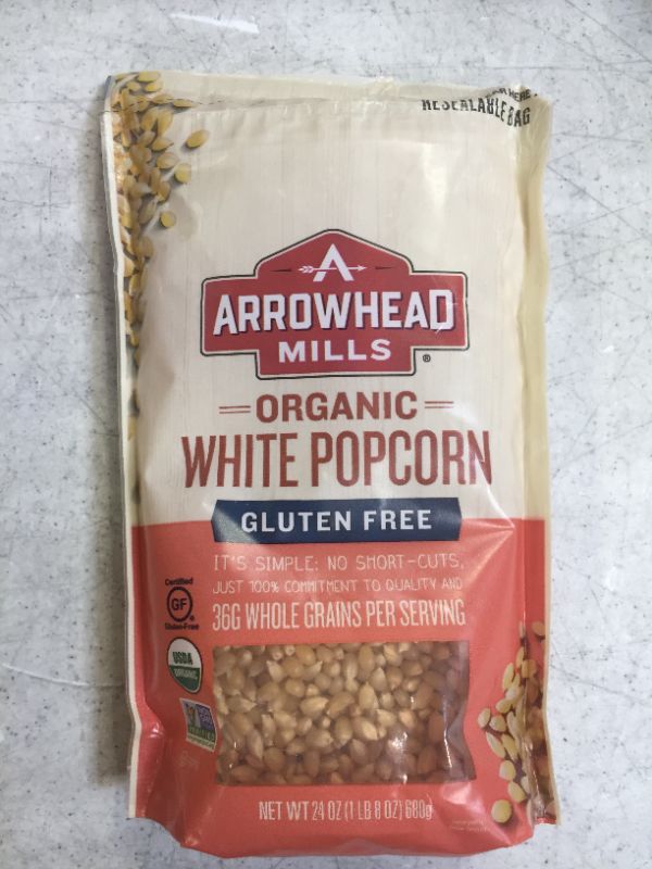 Photo 2 of Arrowhead Mills Organic White Popcorn, 24 oz. Bag
