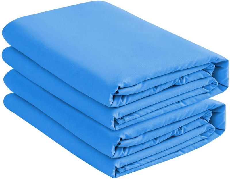 Photo 1 of Basic Choice 2-Pack Deep Pocket Bed Fitted Sheet / Bottom Sheet - Queen, Blue
