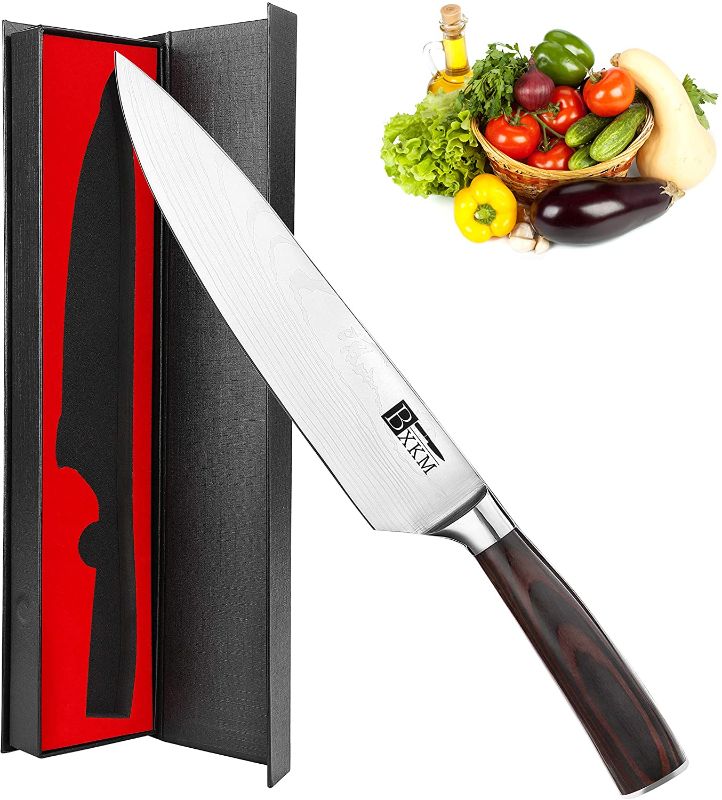 Photo 1 of BXKM Professional Kitchen Knife,German High Carbon Stainless Steel With Ergonomic Handle,Super Sharp Edged,The Best Choice for Restaurant & Kitchen … (S1 Chef Knife 8 Inch)
