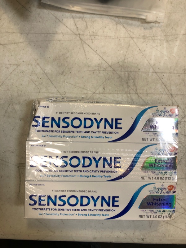 Photo 2 of 3 Tubes Sensodyne Toothpaste For Sensitive Teeth - Extra Whitening - 4 OZ Each
