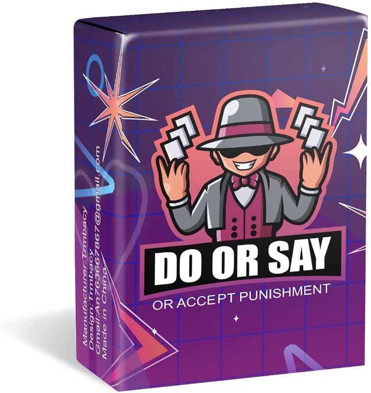 Photo 1 of 3 Types Card Games, Say & Do & Accept Punishment, Funny Adult Card Game for Party

