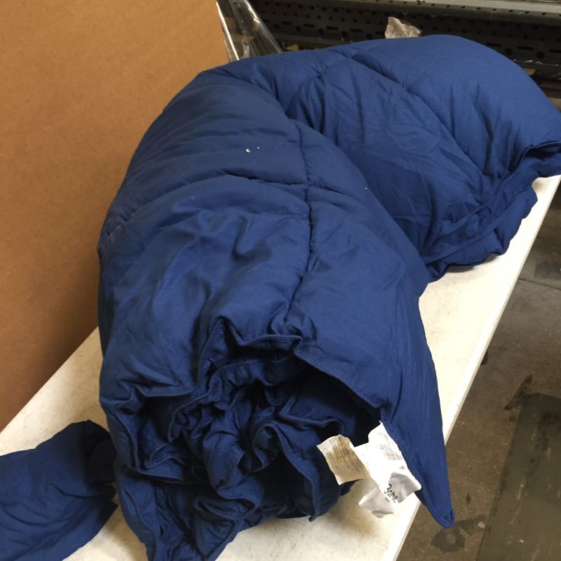 Photo 2 of Bare Home Comforter Set - Queen Size - Goose Down Alternative - Ultra-Soft - Premium 1800 Series - All Season Warmth (Queen, Dark Blue)
