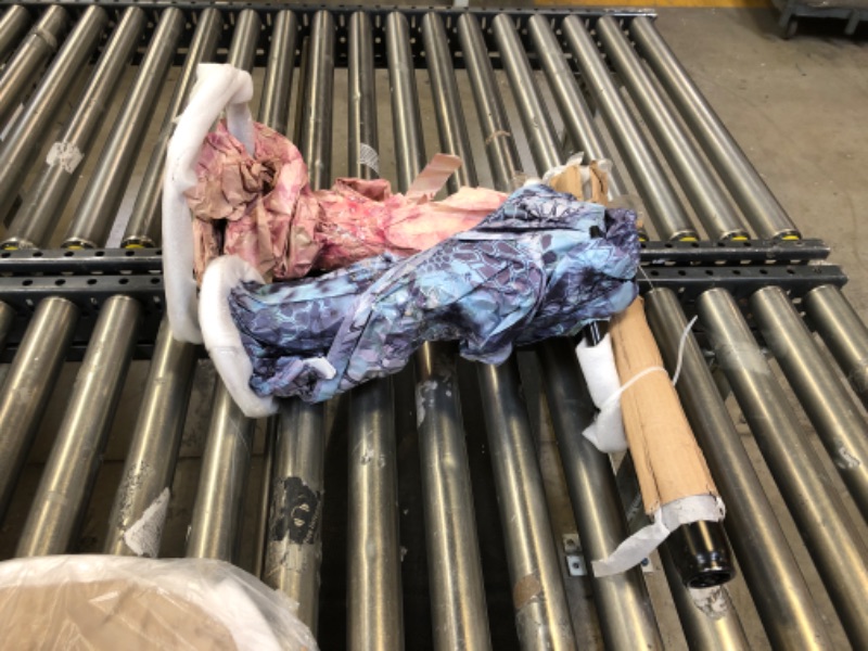 Photo 1 of ALPHA HOME Bar Stools Counter Height Adjustable Swivel Bar Chair Modern Pu Leather Kitchen Counter Stools Dining Chairs Set of 2?350 lbs Capacity ,Brown
MISSING HARDWARE 