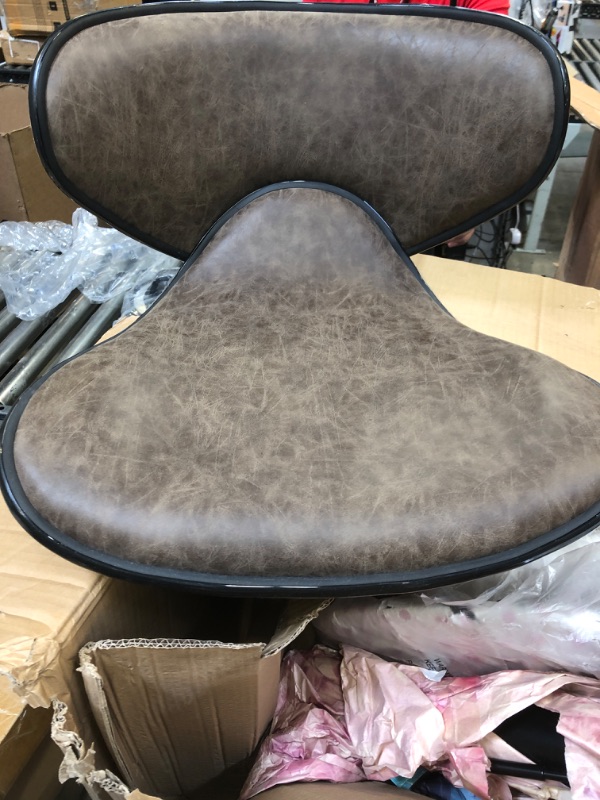 Photo 1 of ALPHA HOME Bar Stools Counter Height Adjustable Swivel Bar Chair Modern Pu Leather Kitchen Counter Stools Dining Chairs Set of 2?350 lbs Capacity ,Brown
MISSING HARDWARE 