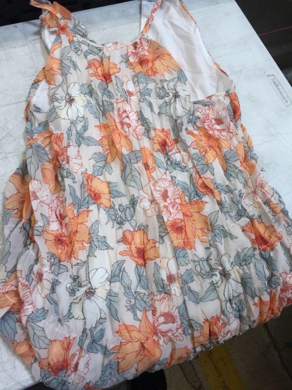 Photo 2 of Kensley Halter-Neck Floral A-Shape Dress LARGE