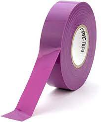 Photo 1 of Amazon Commercial General Purpose Vinyl Tape 0.13mm x 2" x 33M Purple - pack of 4 