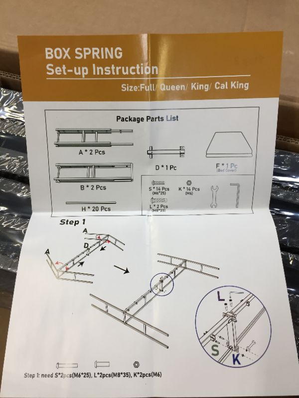 Photo 1 of BOX SPRING FOR FULL QUEEN KING OR CAL KING 