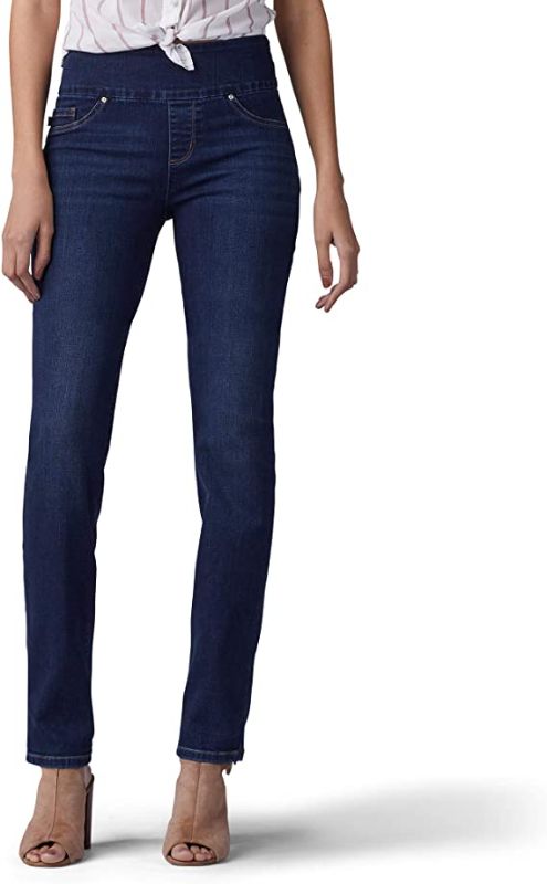 Photo 1 of LEE Women's Secretly Shapes Regular Fit Straight Leg Jean, Bewitched,10 MEDIUM
