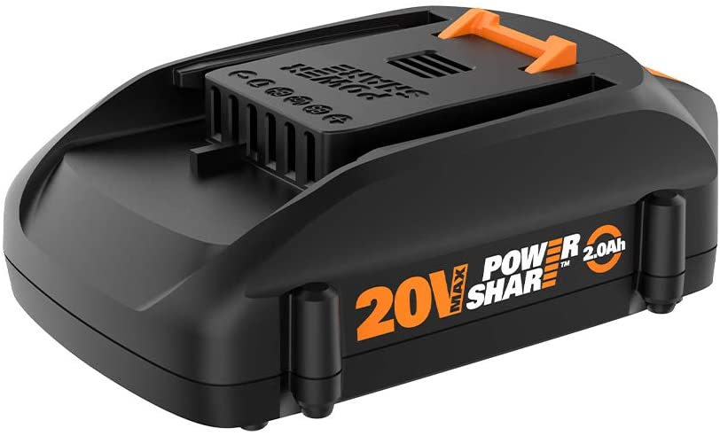 Photo 1 of WORX WA3575 20V PowerShare 2.0 Ah Replacement Battery, Orange and Black
