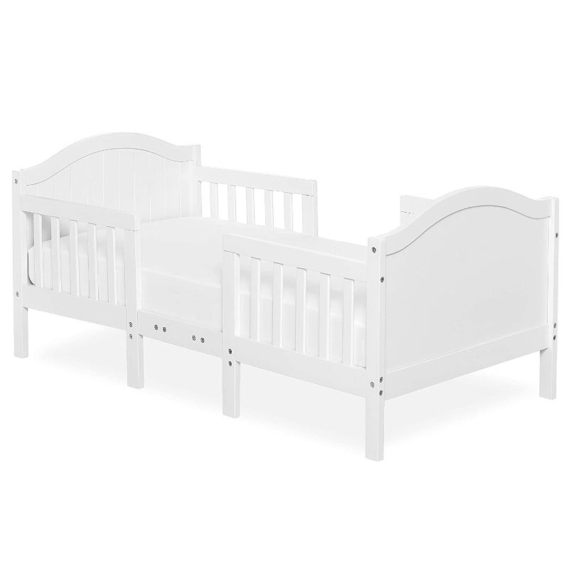 Photo 1 of Dream On Me Portland 3 In 1 Convertible Toddler Bed in White, Greenguard Gold Certified , 57x29x28 Inch (Pack of 1)
