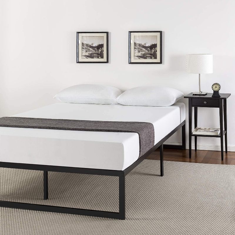 Photo 1 of Zinus Abel 14 Inch Metal Platform Bed Frame / Mattress Foundation / No Box Spring Needed / Steel Slat Support / Easy Quick Lock Assembly, Queen