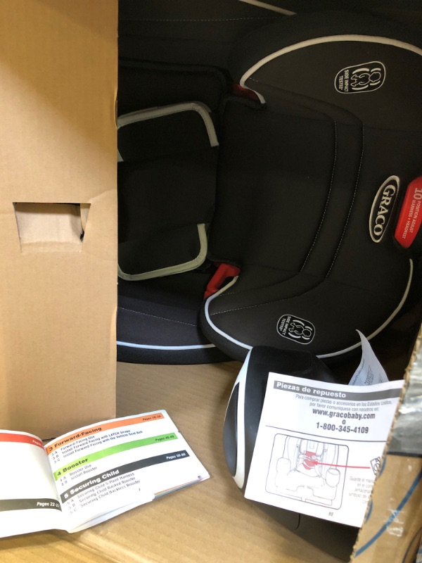 Photo 3 of Graco Atlas 65 2-in-1 Harness Booster Car Seat, Glacier