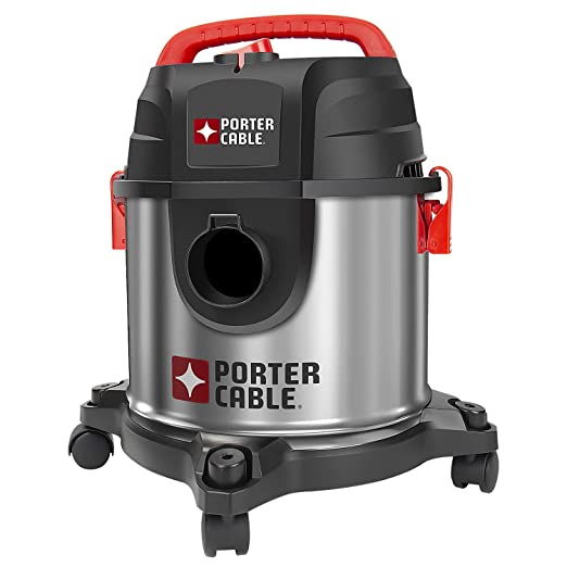 Photo 1 of PORTER-CABLE PCX18301-4B 4 Gallon 4 HP Wet/Dry Vacuum, Stainless Steel Light Weight Portable Shop Vacuum, 3 in 1 Function with Attachments
