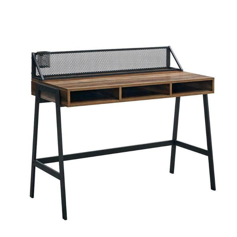 Photo 1 of 42" Mesh Back Writing Desk - Reclaimed Barnwood
