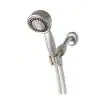 Photo 1 of 5-Spray 3.5 in. Single Wall Mount 1.8 GPM Handheld Adjustable Shower Head in Brushed Nickel
