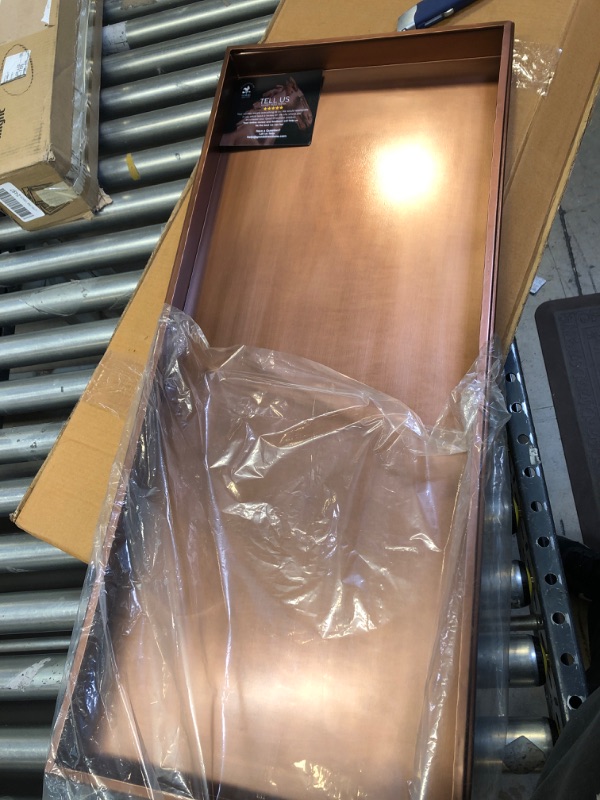 Photo 1 of Good Directions Multi-Purpose Boot Tray / Shoe Tray - Copper Finish (34 inch) - Plants, Pet Bowl, Garage, Entryway, Entrance, Foyer, Classic